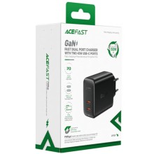 МЗП Acefast A29 PD50W GaN (USB-C+USB-C) dual port – Black