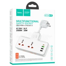 МЗП Hoco AC12A Reise (PD30W/1C3A) +Socket – White