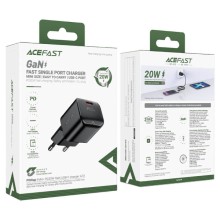 СЗУ Acefast A73 mini PD20W GaN USB-C – Black