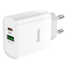 МЗП HOCO C80A Plus Rapido PD20W+QC3.0 (1Type-C/1USB) – White