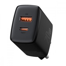 СЗУ Baseus Compact Quick Charger 20W QC+ PD (Type-C + 1USB) (CCXJ-B) – Black