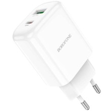 СЗУ Borofone BN4 PD20W+QC3.0 (1USB/1Type-C/3A) – Белый