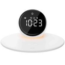 БЗУ WIWU Wi-W017 15W Wireless Charger+Digital Alarm+Bluetooth Speaker – White