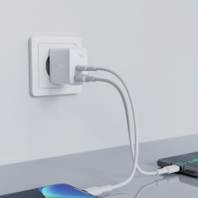 МЗП Acefast A5 PD32W GaN (USB-C+USB-A) – White