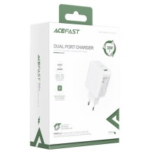 МЗП Acefast A5 PD32W GaN (USB-C+USB-A) – White