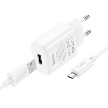 СЗУ Hoco C134A Solid 1USB-A 12W + MicroUSB – undefined