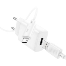 СЗУ Hoco C134A Solid 1USB-A 12W + MicroUSB – undefined