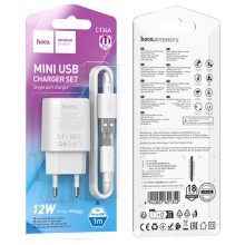 СЗУ Hoco C134A Solid 1USB-A 12W + MicroUSB – undefined