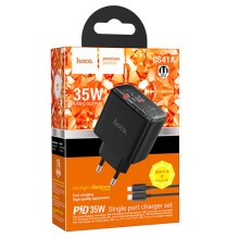 МЗП Hoco CS41A Smart PD35W (1C) + Type-C to Lightning – Black