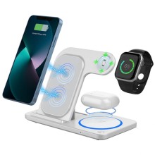 БЗУ WIWU Wi-W020 3 in 1 wireless charger – White