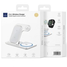 БЗУ WIWU Wi-W020 3 in 1 wireless charger – White