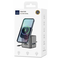 БЗП + HUB WIWU Wi-W025 Cube 9in1 USB-C – Gray