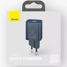 МЗП Baseus Super Si Quick Charger 20W (1USB-C) (CCSUP-B) – Синій