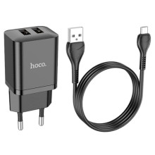 МЗП Hoco N25 Maker (2USB-A) + USB to MicroUSB – undefined