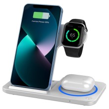 БЗУ WIWU Wi-W020 3 in 1 wireless charger – White