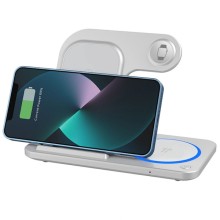 БЗУ WIWU Wi-W020 3 in 1 wireless charger – White