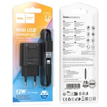 СЗУ Hoco C134A Solid 1USB-A 12W + Lightning – undefined