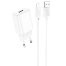 СЗУ Hoco C134A Solid 1USB-A 12W + Lightning (White)