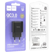 МЗП Hoco C140A Smart QC3.0 (1USB/3A) – Black