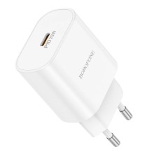 СЗУ Borofone BA82A Platinum PD25W (1USB-C) – White