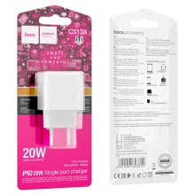 СЗУ HOCO CS13A Ocean PD20W (1USB-C) – White