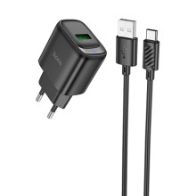 СЗУ Hoco C140A Smart QC3.0 (1USB/3A) + Type-C