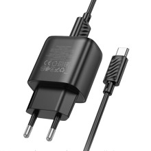 МЗП Hoco C140A Smart QC3.0 (1USB/3A) + Type-C – Black