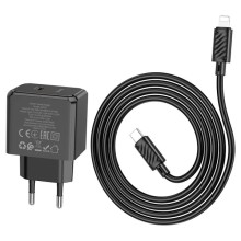 МЗП HOCO CS13A Ocean PD20W (1USB-C) + Type-C to Lightning – Black