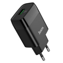 СЗУ Hoco C72Q Glorious QC3.0 18W (1USB/3A) (Черный)