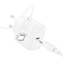 МЗП Hoco CS53A Surplus PD25W (1USB-C) + Type-C to Lightning – White