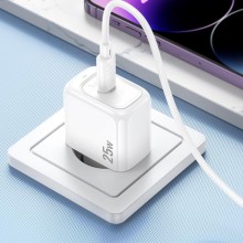 МЗП Hoco CS53A Surplus PD25W (1USB-C) + Type-C to Lightning – White