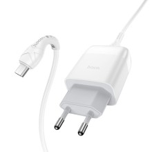 СЗУ Hoco C72Q Glorious QC3.0 18W (1USB-A) + кабель USB to MicroUSB – undefined