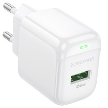 СЗУ Borofone BAS42A Potential QC3.0 (1USB-A) – White