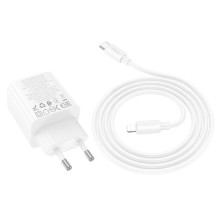 СЗУ Hoco N55 Fundador PD20W four-port (2USB-A/2C) + Type-C to Lightning – White