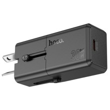 СЗУ Hoco AC25 Mini PD30W (1USB-C) universal travel charger – Black