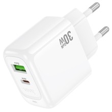 СЗУ Hoco CS55A Surplus PD30W+QC3.0 (1USB-A/1C) – White