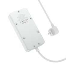 Удлинитель Hoco AC8A Storm (PD30W/1C/3A/3xSocket) (1.5m) – White