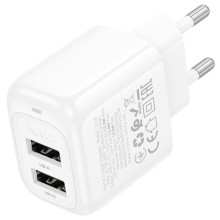 СЗУ Hoco CS51A Surplus (2USB-A) – White