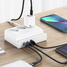 МЗП Usams US-CC160 P1 65W Super Si Fast Charging USB Extension Socket – Білий