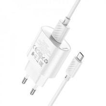 МЗП HOCO C109A Fighter QC3.0 + MicroUSB – Білий