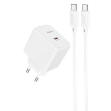 МЗП HOCO CS13A Ocean PD20W (1USB-C) + Type-C to Type-C – Білий