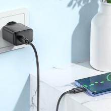 МЗП Hoco CS22A Value PD30W (1USB-C) + кабель Type-C to Type-C – Чорний