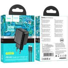 МЗП Hoco CS22A Value PD30W (1USB-C) + кабель Type-C to Type-C – Чорний