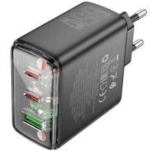 МЗП Hoco CS44A Smart PD65W (1USB-A/2С) – Чорний
