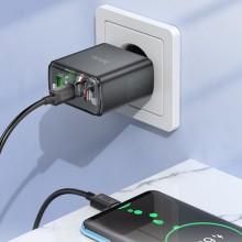 МЗП Hoco CS44A Smart PD65W (1USB-A/2С) – Чорний