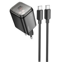 СЗУ Hoco N54 Monsoon PD45W (1USB-C) + Type-C to Type-C