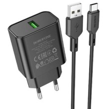 СЗУ Borofone BA72A Spring QC3.0 (1USB-A) + кабель USB to Type-C – undefined