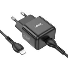 СЗУ Hoco N32 Glory PD30W (1USB-C) + кабельType-C to Lightning – Черный