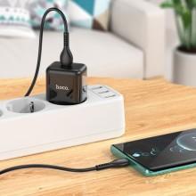 СЗУ Hoco N32 Glory PD30W (1USB-C) + кабельType-C to Lightning – Черный