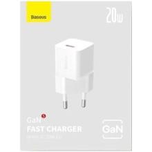 СЗУ Baseus GaN5 Fast Charger (mini) PD20W (1USB-C) (CCGN05010) – Белый